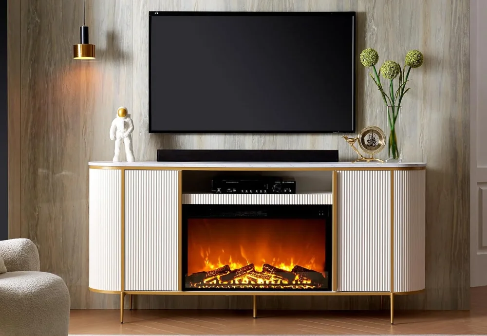 realistic electric log fireplace insert